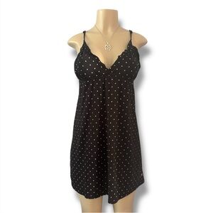 Black Polka Dot Nightgown
